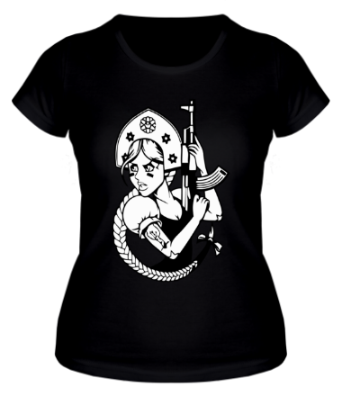T-shirt "Femme" Noir