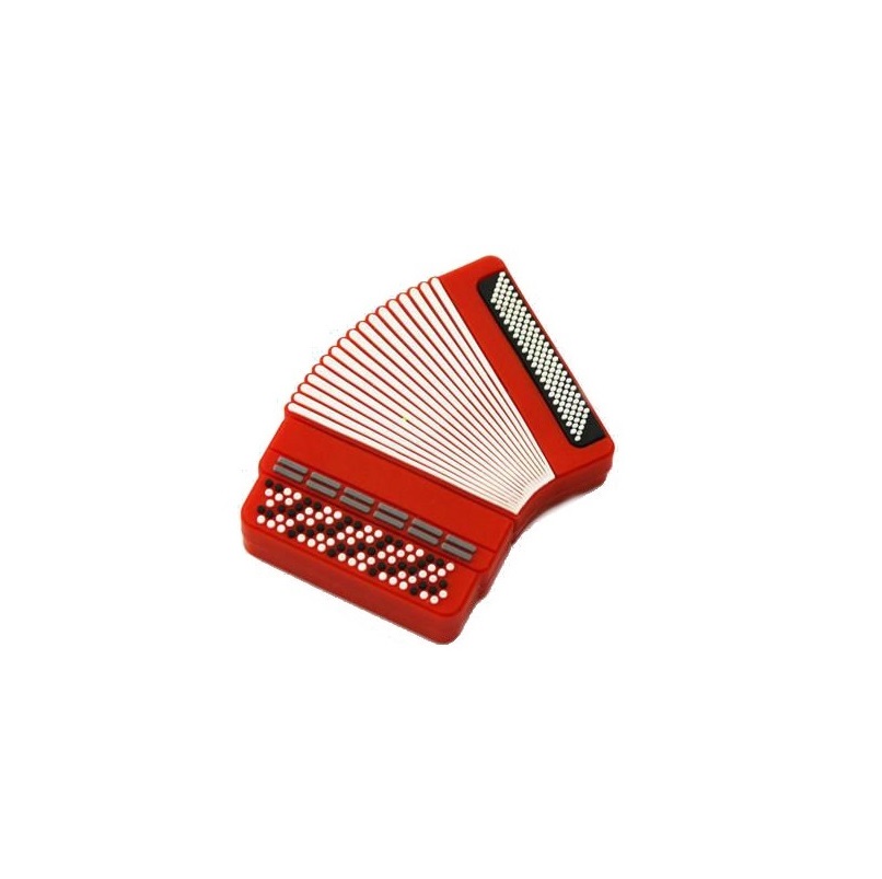 Clé USB Accordéon rouge