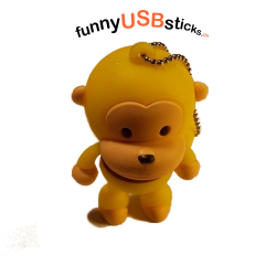 Clé USB singe jaune