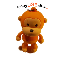Äffchen USB-Stick orange