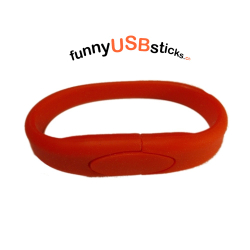 Clé USB bracelet rouge