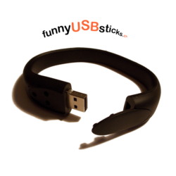 Clé USB bracelet noir
