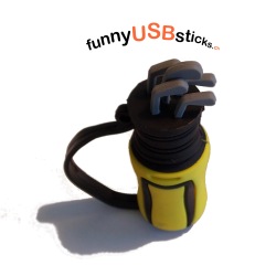 Clé USB sac de golf jaune