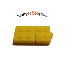 Baustein USB-Stick gelb