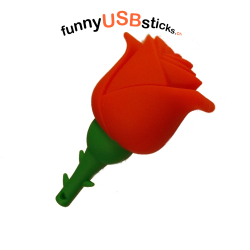 Clé USB rose fleur