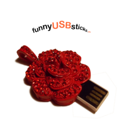Blume USB-Stick edel 8 GB